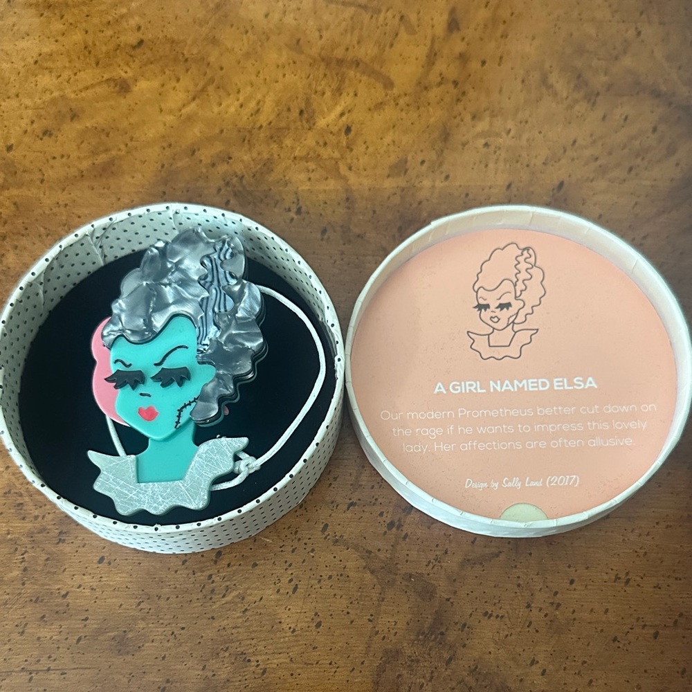 Erstwilder A Girl Named Elsa Brooch